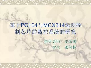 pc104 mcx314