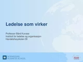 ledelse som virker