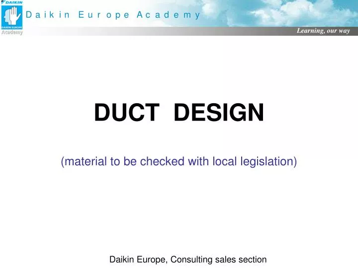 duct design