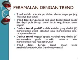 peramalan dengan trend