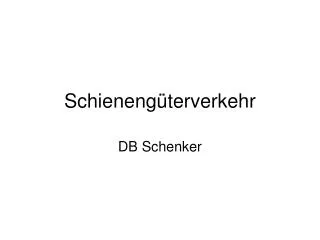 schieneng terverkehr
