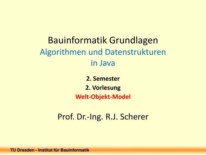 bauinformatik grundlagen algorithmen und datenstrukturen in java