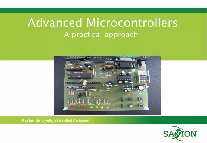 advanced microcontrollers a practical approach