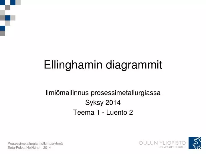 ellinghamin diagrammit