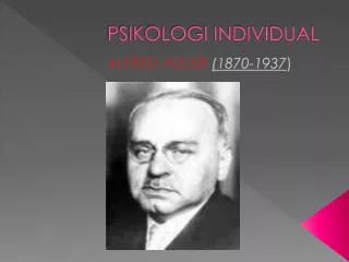 psikologi individual