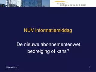 nuv informatiemiddag
