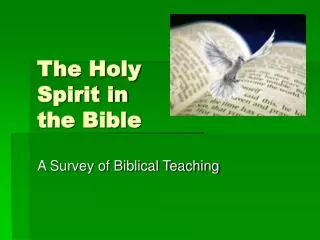 The Holy Spirit in the Bible