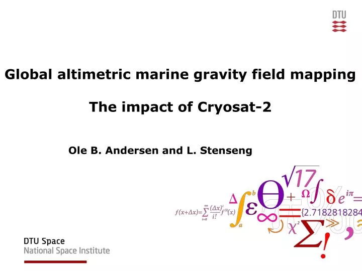 global altimetric marine gravity field mapping the impact of cryosat 2