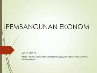pembangunan ekonomi