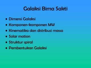 galaksi bima sakti
