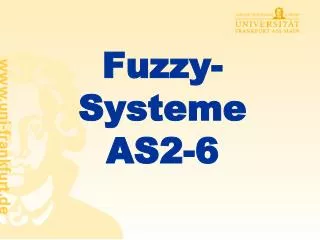 fuzzy systeme as2 6