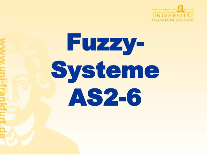 fuzzy systeme as2 6