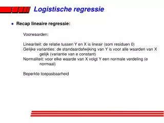 logistische regressie