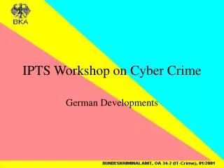 IPTS Workshop on Cyber Crime