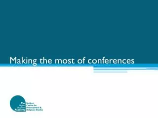 making the most of conferences