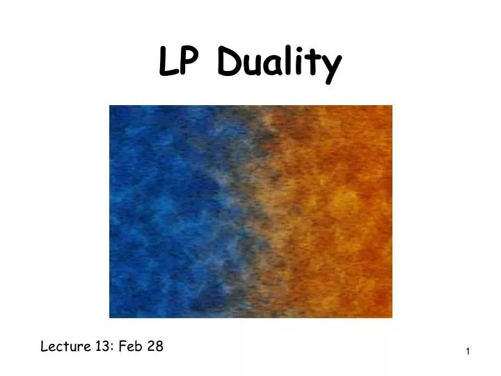 lp duality