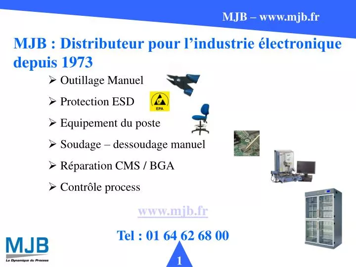 mjb distributeur pour l industrie lectronique depuis 1973
