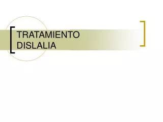 tratamiento dislalia