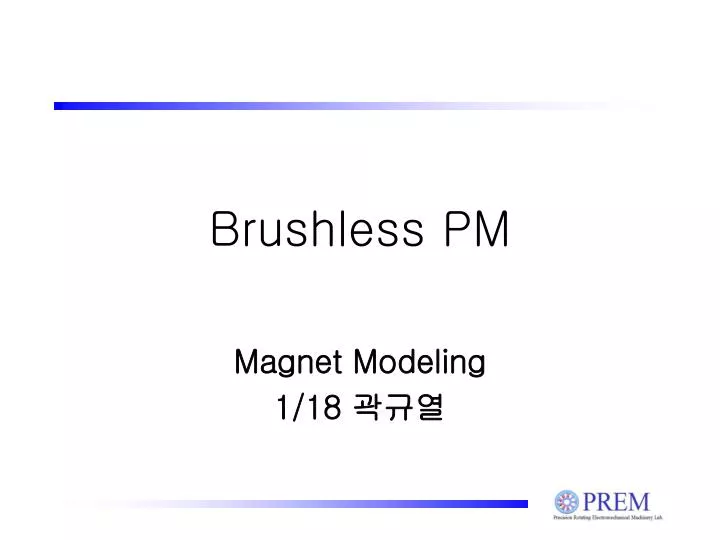 brushless pm