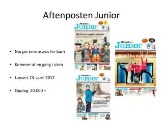 aftenposten junior