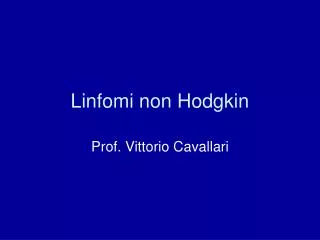 linfomi non hodgkin