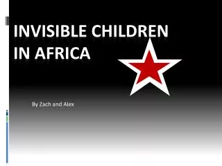 Invisible children In Africa