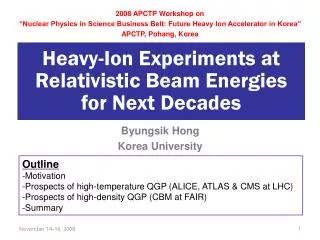Heavy-Ion Experiments at Relativistic Beam Energies for Next Decades