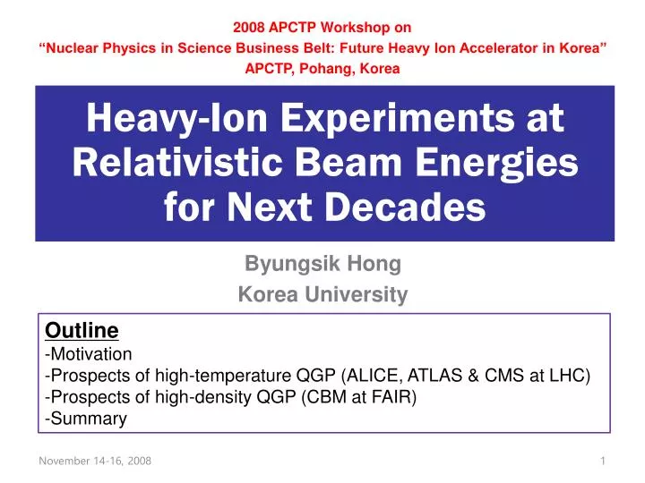 heavy ion experiments at relativistic beam energies for next decades