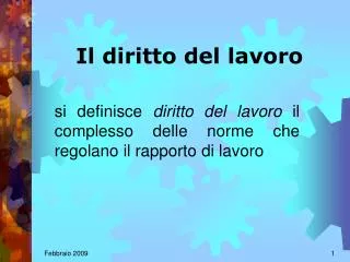 il diritto del lavoro