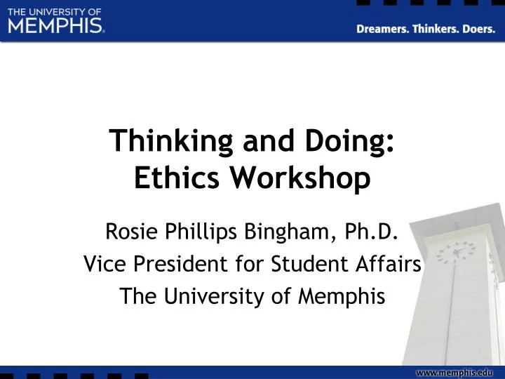 thinking and doing ethics workshop