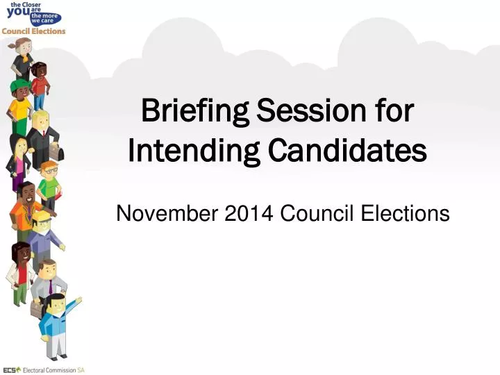 briefing session for intending candidates