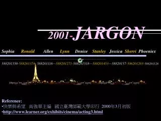 2001 - JARGON