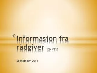 informasjon fra r dgiver 10 trinn