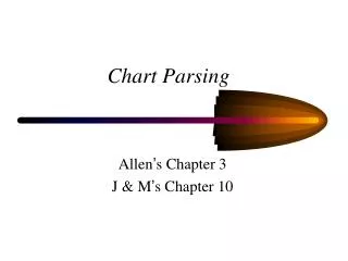 Chart Parsing