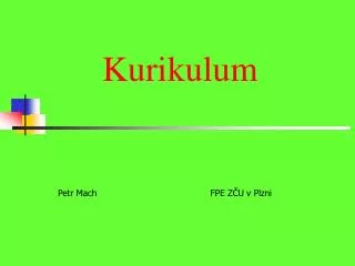 kurikulum