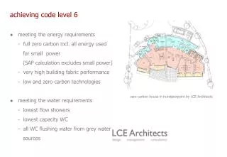achieving code level 6 ? meeting the energy requirements