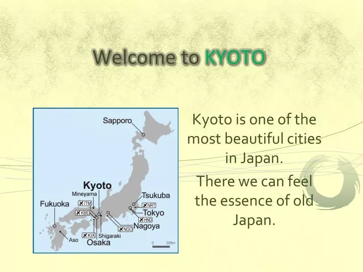 welcome to kyoto