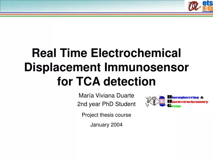 real time electrochemical displacement immunosensor for tca detection