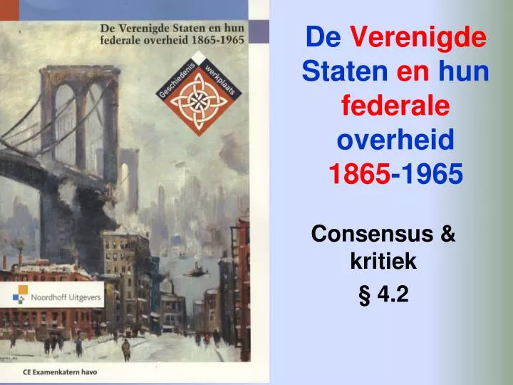 de verenigde staten en hun federale overheid 1865 1965