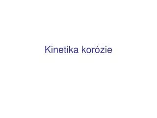 kinetika kor zie