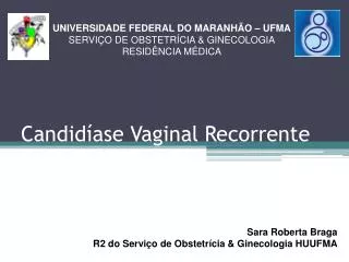 candid ase vaginal recorrente