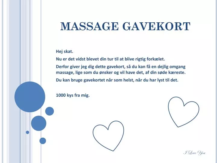 massage gavekort