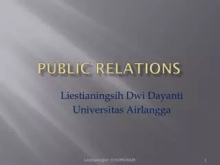 public relations