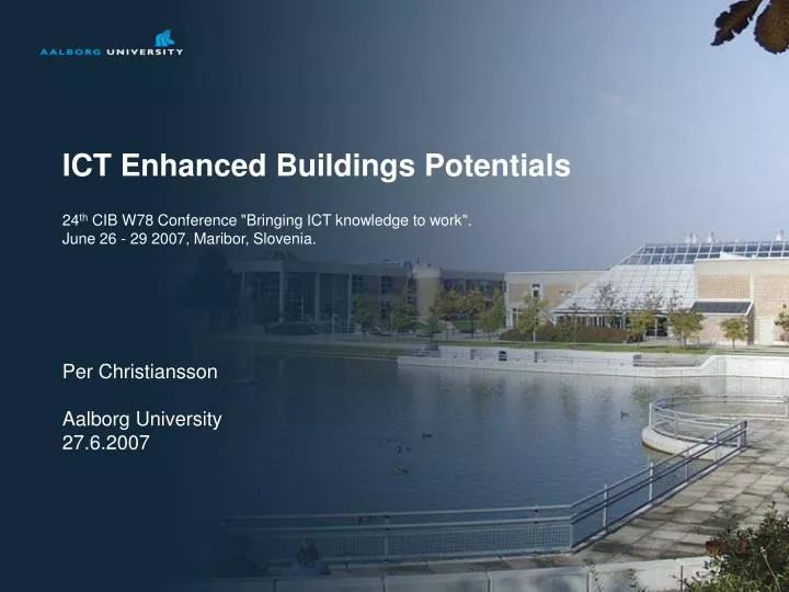 ict enhanced buildings potentials