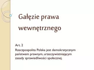 ga zie prawa wewn trznego