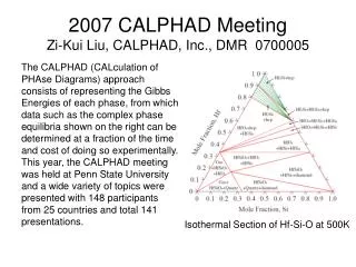 2007 calphad meeting zi kui liu calphad inc dmr 0700005