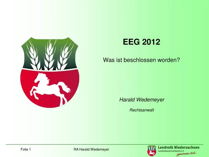 eeg 2012 was ist beschlossen worden