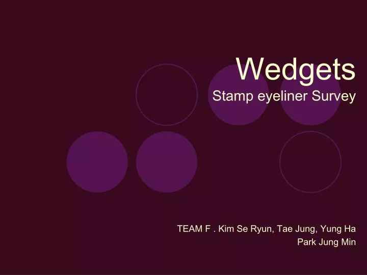 wedgets stamp eyeliner survey