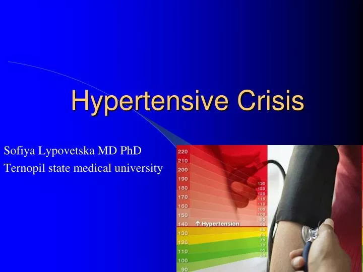 hypertensive crisis
