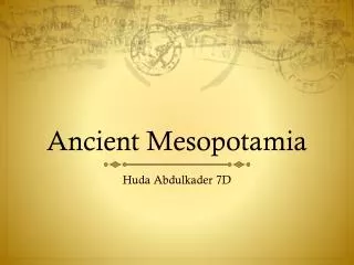 Ancient Mesopotamia